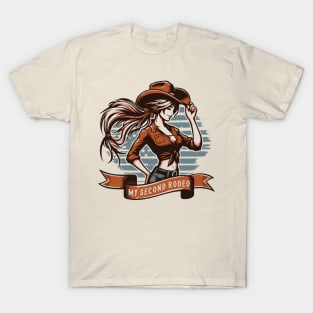 My Second Rodeo // Vintage Cowgirl Design T-Shirt